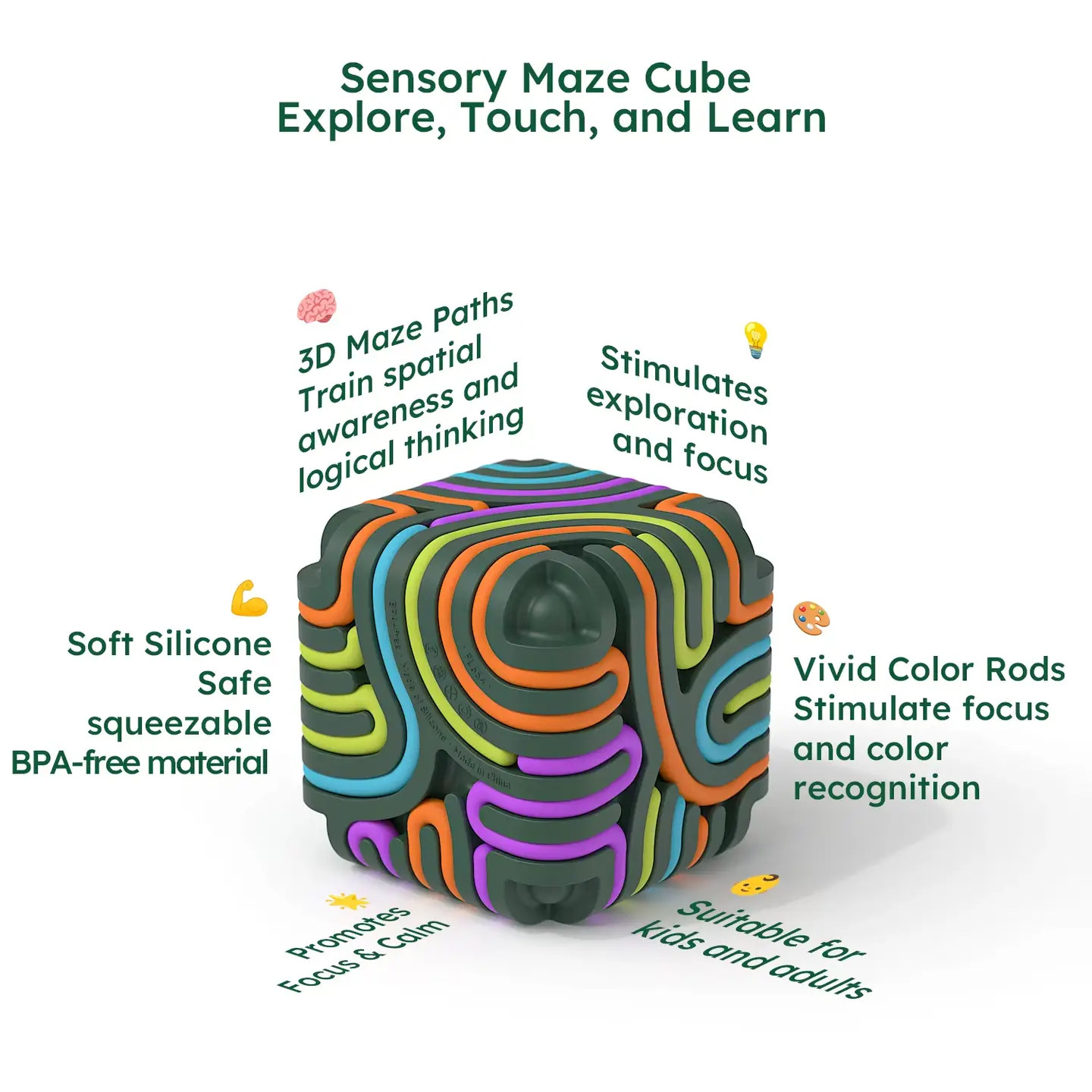Sensorische activiteitenkubus "Neuro Wiz 3D" - Afbeelding 2