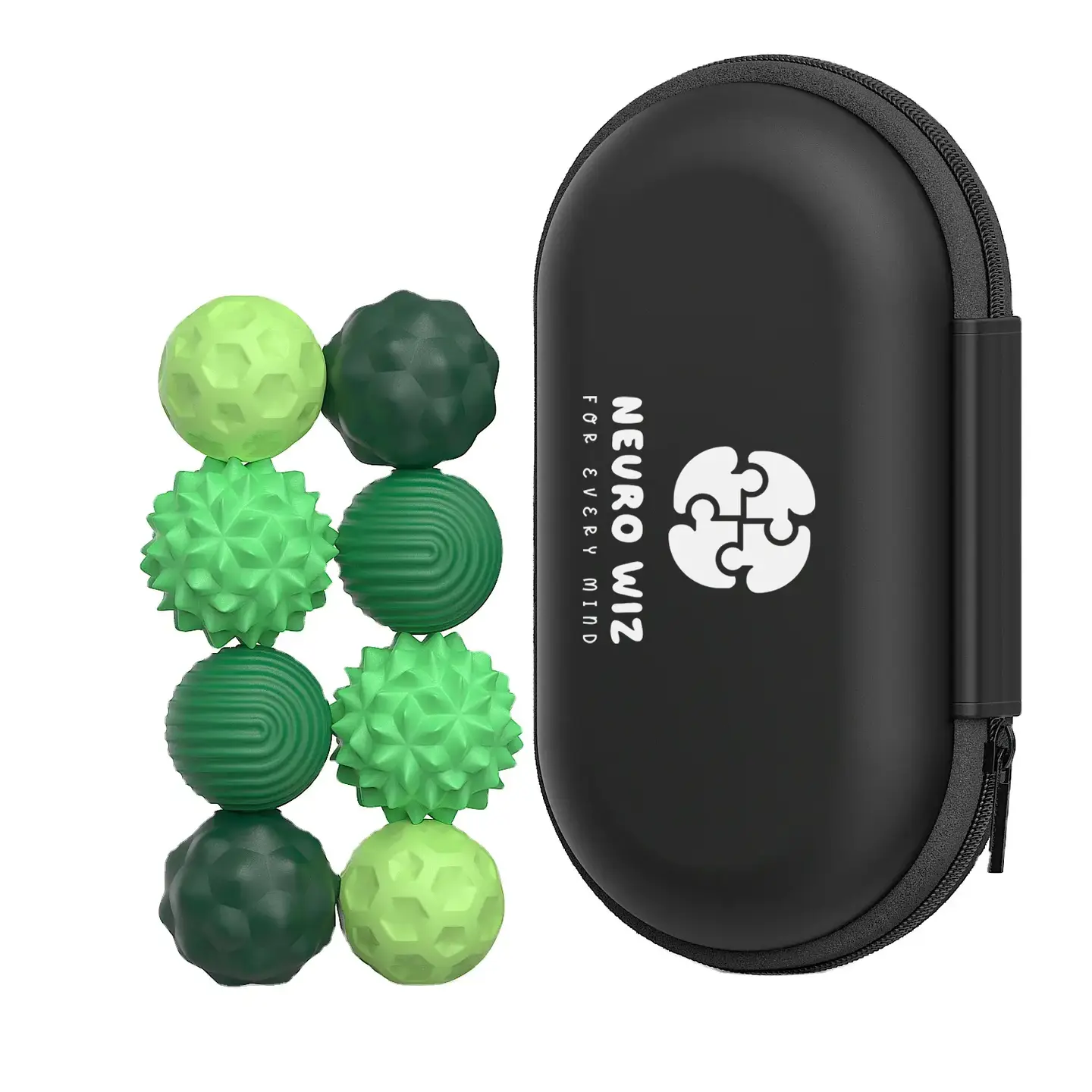 Magnetische sensorische fidgetballen - 8 stuks